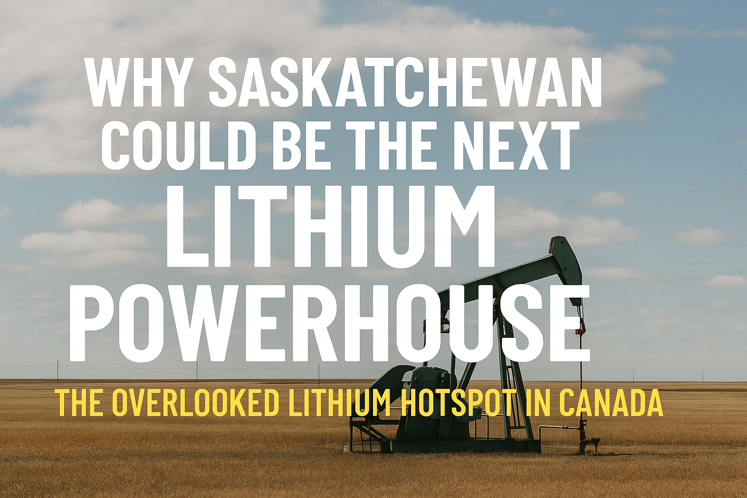 Why Saskatchewan Could Be the Next Lithium Powerhouse