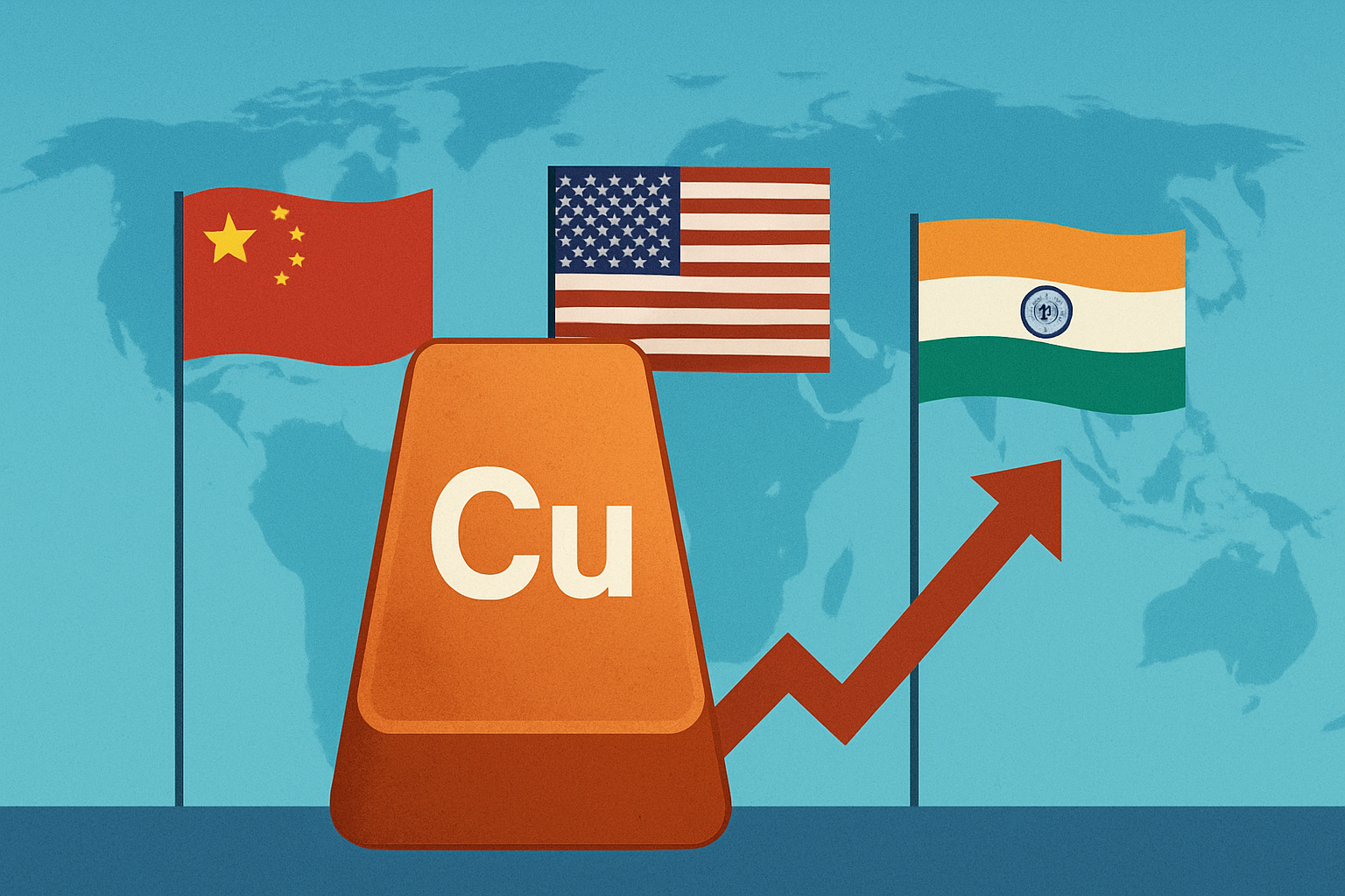 Copper’s Global Shift: U.S. and India Rise as China Slows